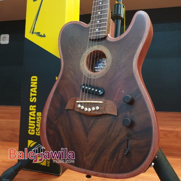 TERBARU Gitar Fender Acoustasonic Telecaster Akustik Bridge Single Alnico