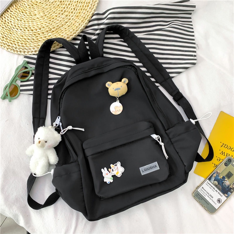 Tas Ransel Korea Fashion Import K 0019-Black 6287