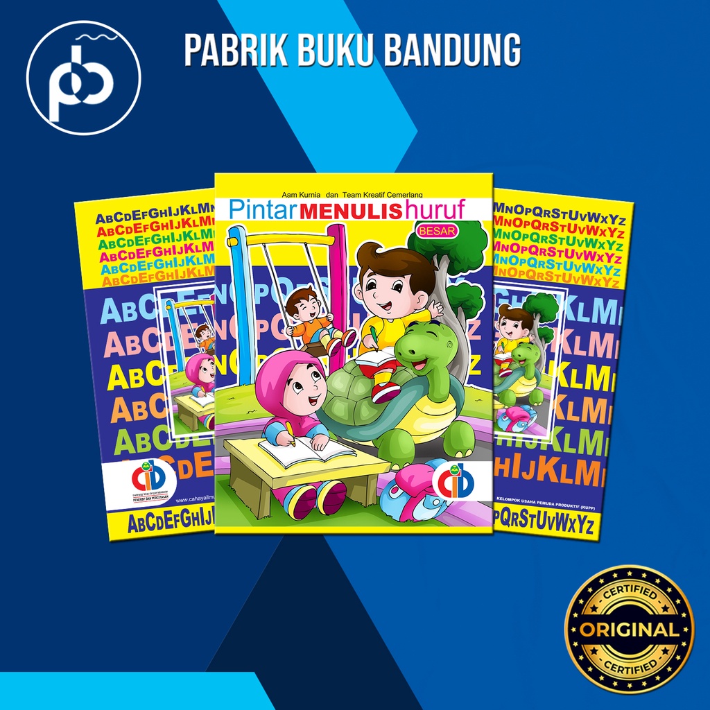 Pintar Menulis Huruf Besar | Buku Belajar Mengenal dan Menebalkan Abjad Kapital | 28 Hal 16x21 Cm | 