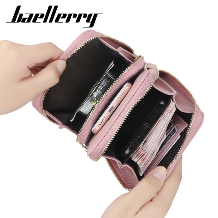 Tas Selempang Kulit Wanita Dompet Cewek Multifungsi Baellerry N0102