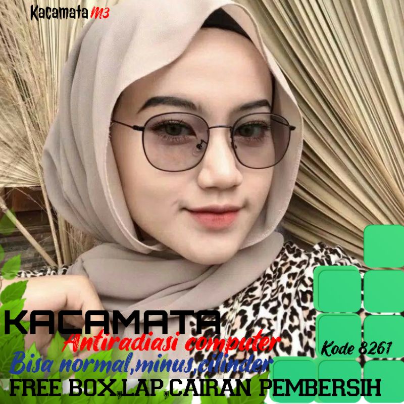 paket kacamata lensa antiradiasi computer tv hp laptop bisa normal minus plus cilinder tergantung permintaan sampai minus 5 cyl 2 harga masih sama tulis saja pesanan kaka di catatan saat order free box lap cairan pembersih kode8261 size 50-18-130