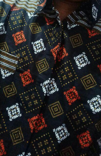 Kemeja Batik Pria Atasan Batik Berlian M L Xl