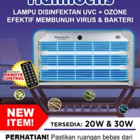 HANNOCHS Lampu DIsinfektan UVC Ozone 30 Watt Membunuh Virus &amp; Bakteri