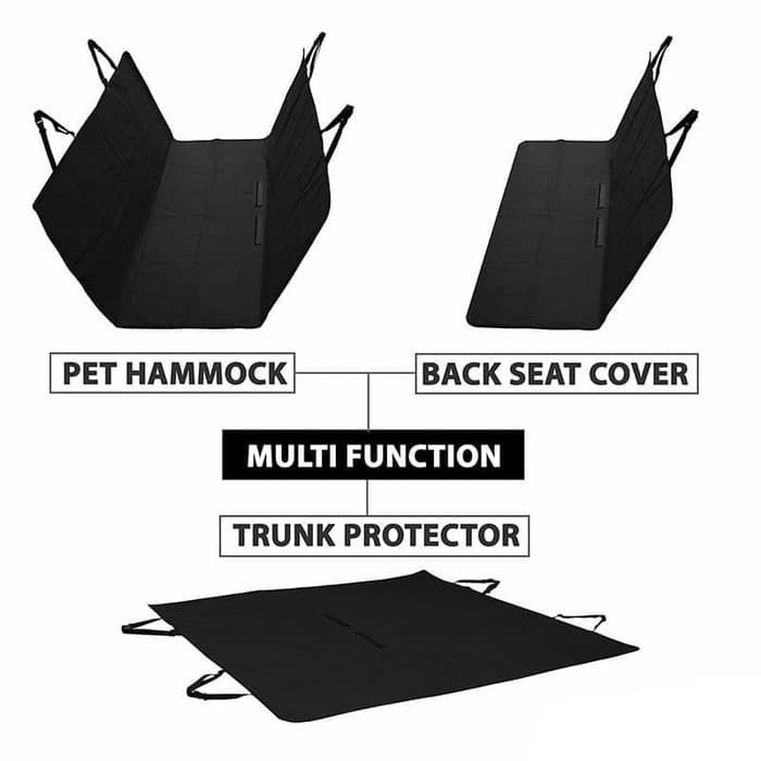 BAROKAH GAMIS Pet Car Seat Cover Protector Matras Pelindung Jok Mobil Dog Anjing