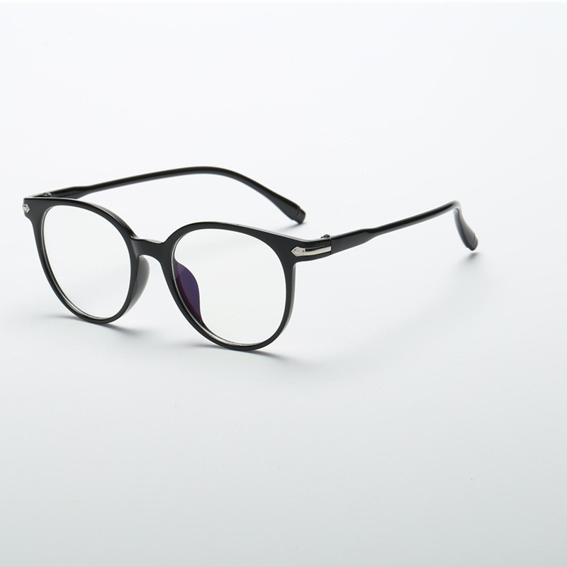 Kaca Mata Anti Radiasi Wanita Pria Kacamata Antiradiasi Layar HP Komputer TV Laptop Kcamata Import Korea Murah Terbaru-Black