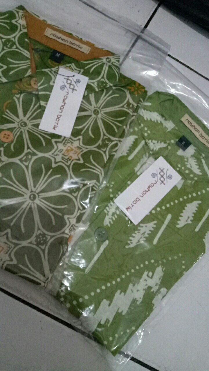 Kemeja Batik Anak Hijau Series