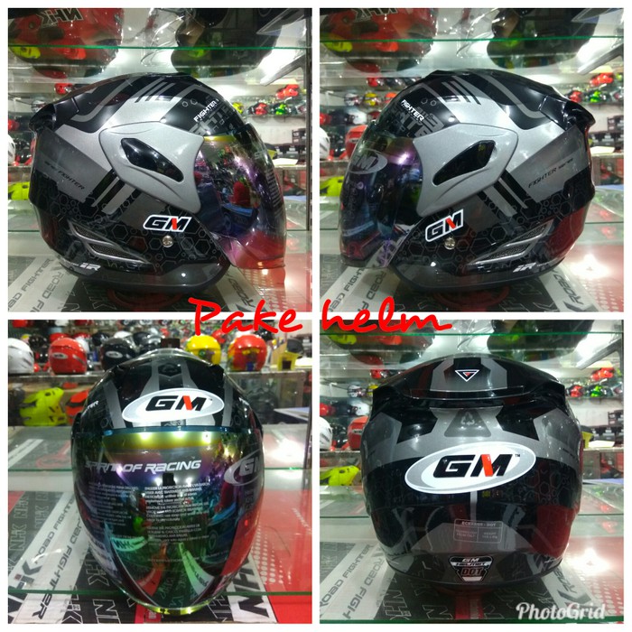 HELM GM FIGHTER 911 GREY BLACK