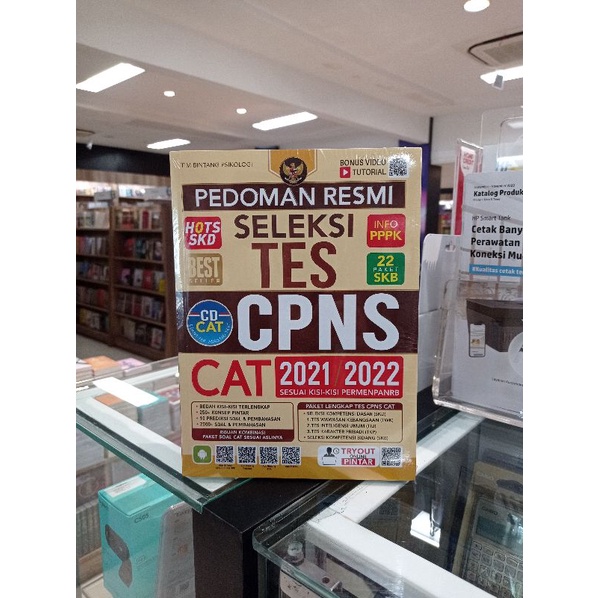 buku pedoman resmi seleksi tes cpns cat 2021 2022 original gramedia