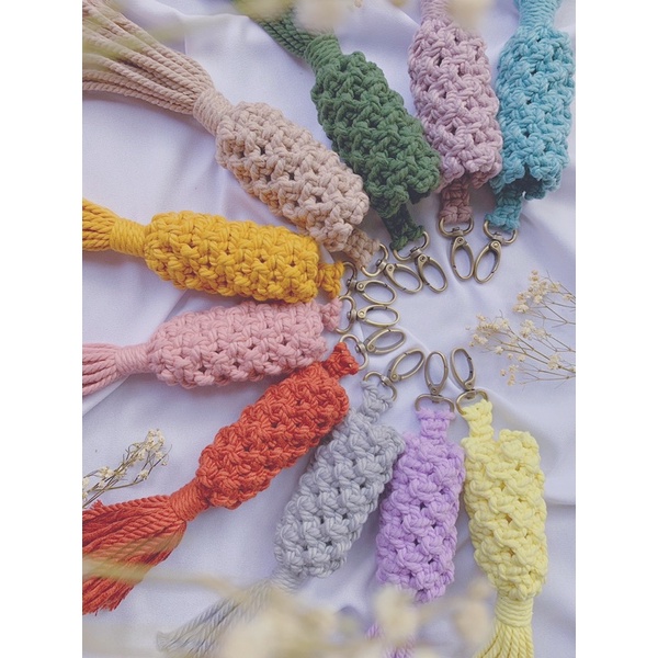 pocket handsanitizer macrame/ tempat handsanitizer / macrame handsanitizer / gantungan handsanitizer