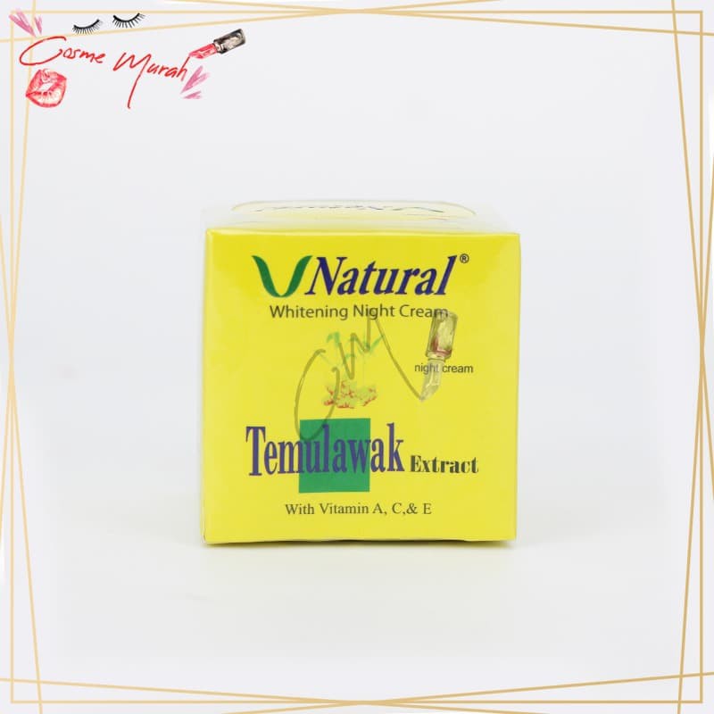 

[PISAH] CREAM TEMULAWAK VNATURAL NIGHT (KRIM MALAM) / V NATURAL