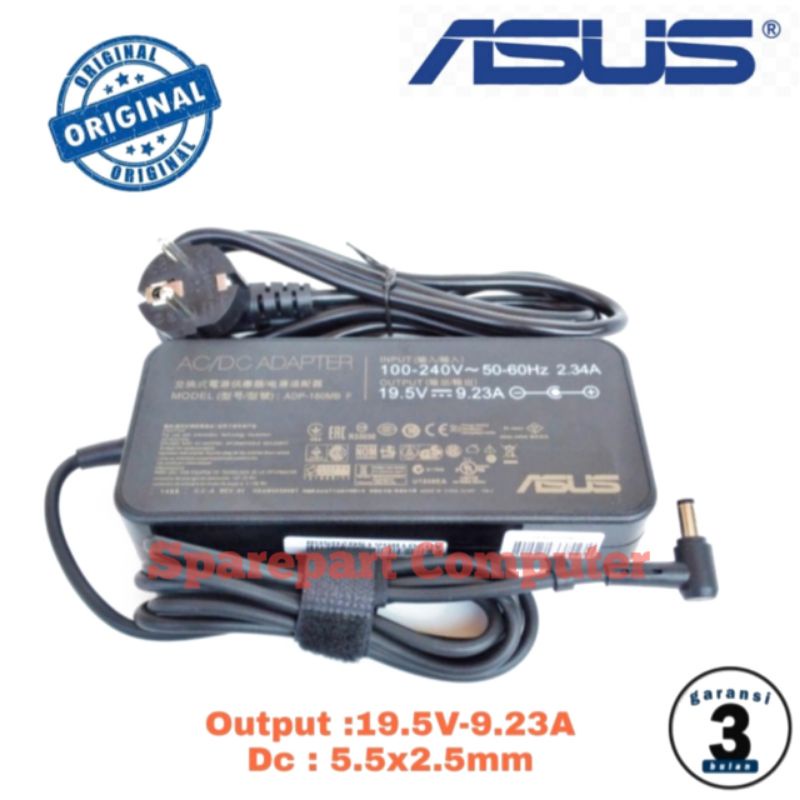 Adaptor Charger Laptop Original Asus ROG GL503 GL503VD 19.5V 9.23A 180W Adapter Asus ROG