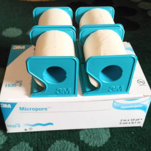 Micropore 3M Plester 2 in Surgical Tape Plester putih 3M