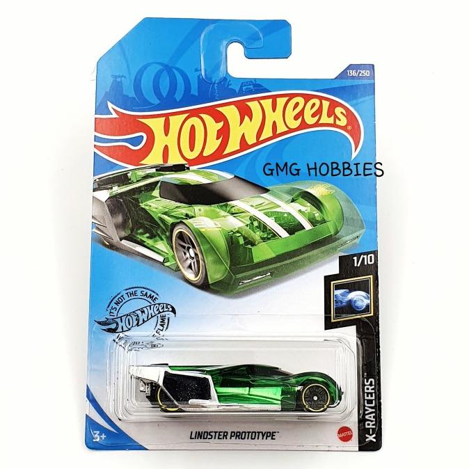 Lindster Prototype Hijau X-Raycers Hot Wheels Hotwheels Diecast Mobil