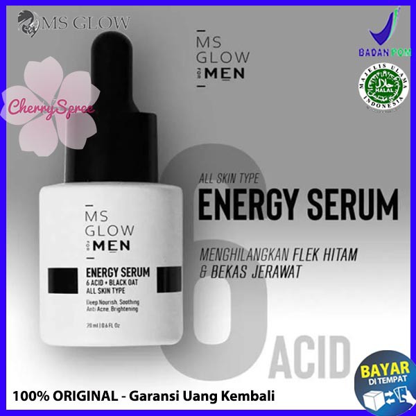 MS GLOW FOR MEN ENERGY SERUM Original Powert Serum Perawatan Wajah Untuk Pria MS GLOW MEN MS GLOW MA