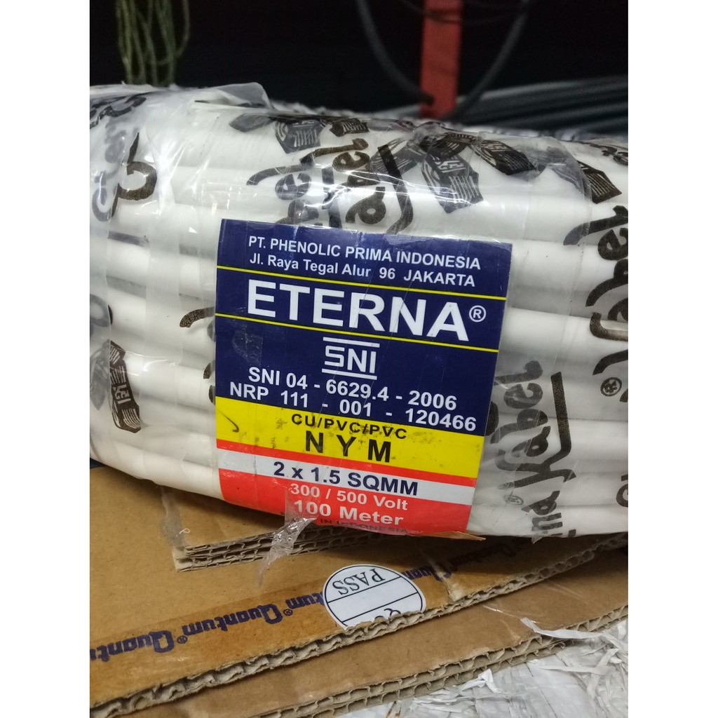 Eterna Kabel NYM 2x1.5 Per Meter