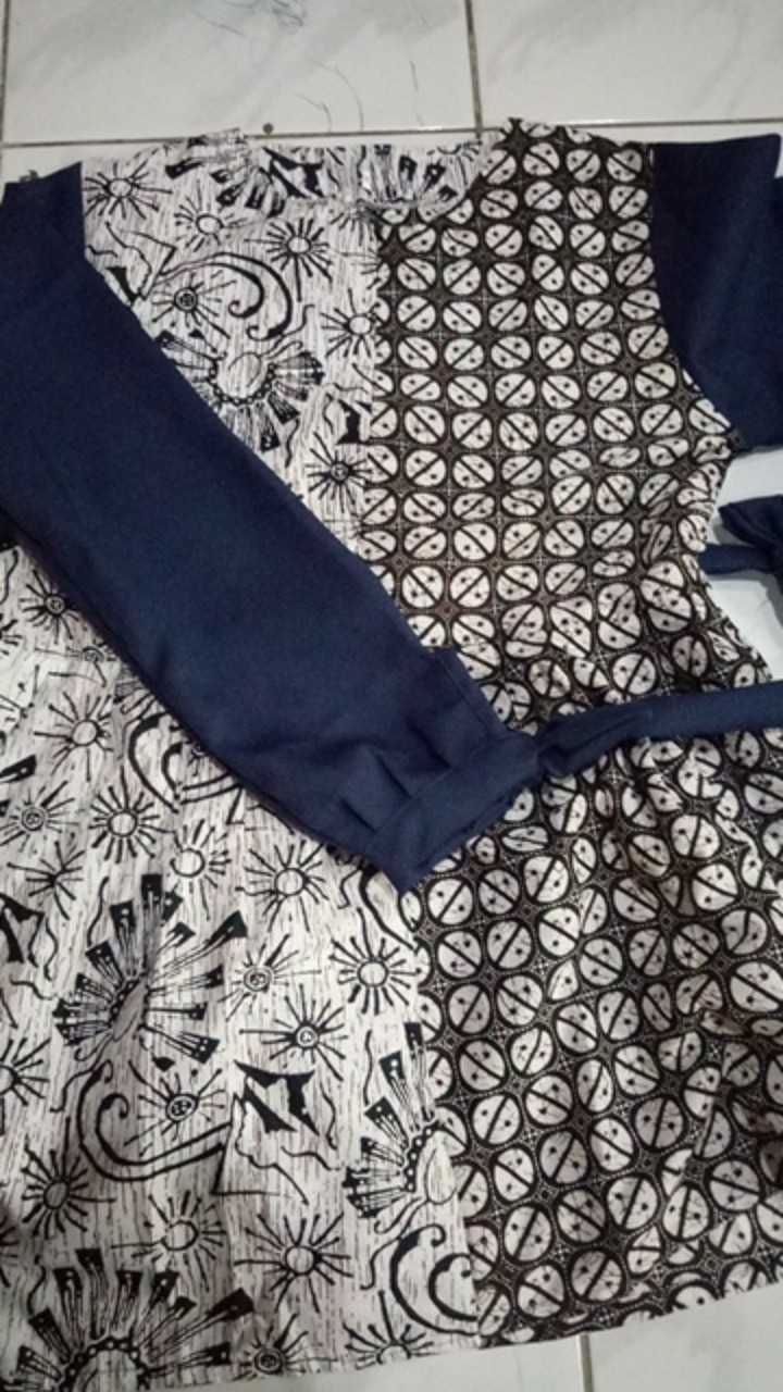 M-l-xl-xxl Baju Batik Wanita Asj Sa Hrb026 Shibori Blouse Batik Atasan Kenongo Batik Asli Pekalongan