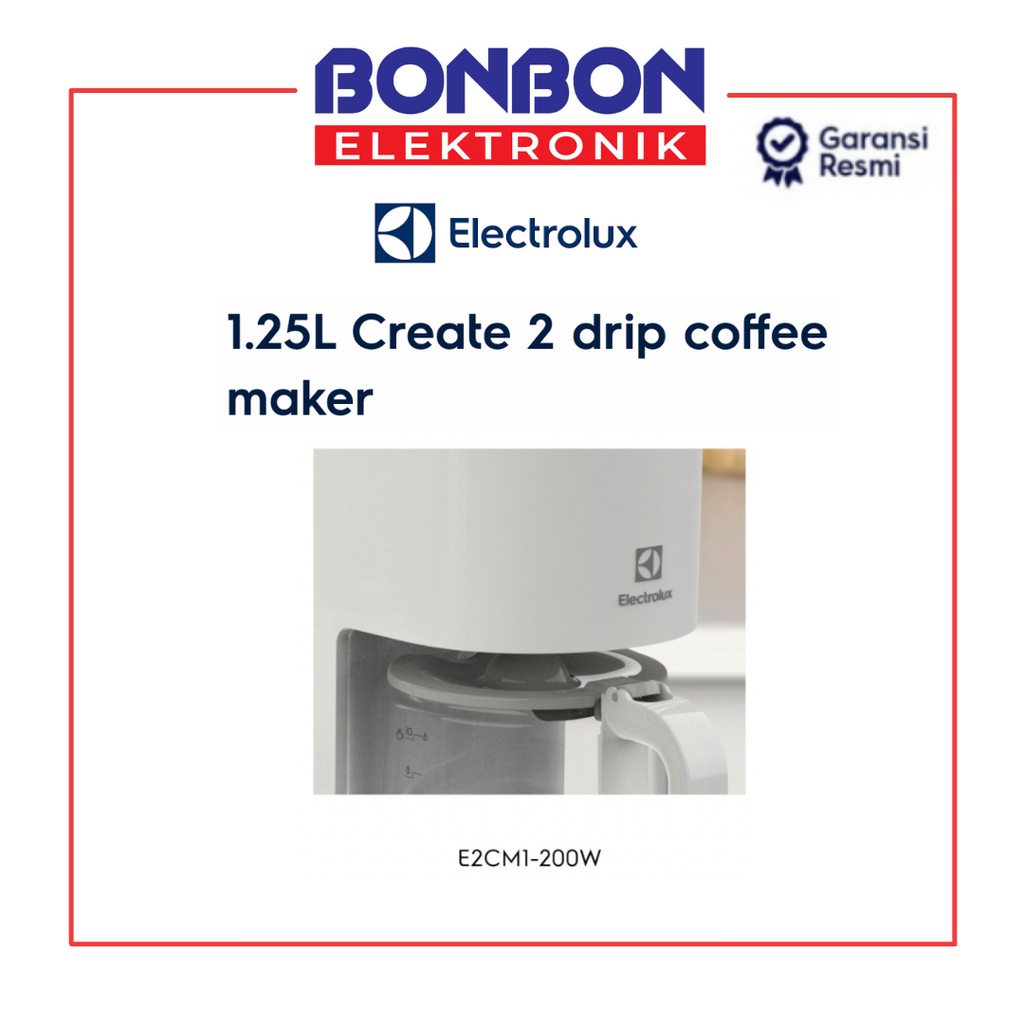 Electrolux Coffee Maker E2CM1-200W / E2CM1200W / E2CM1 200 W 1.25L