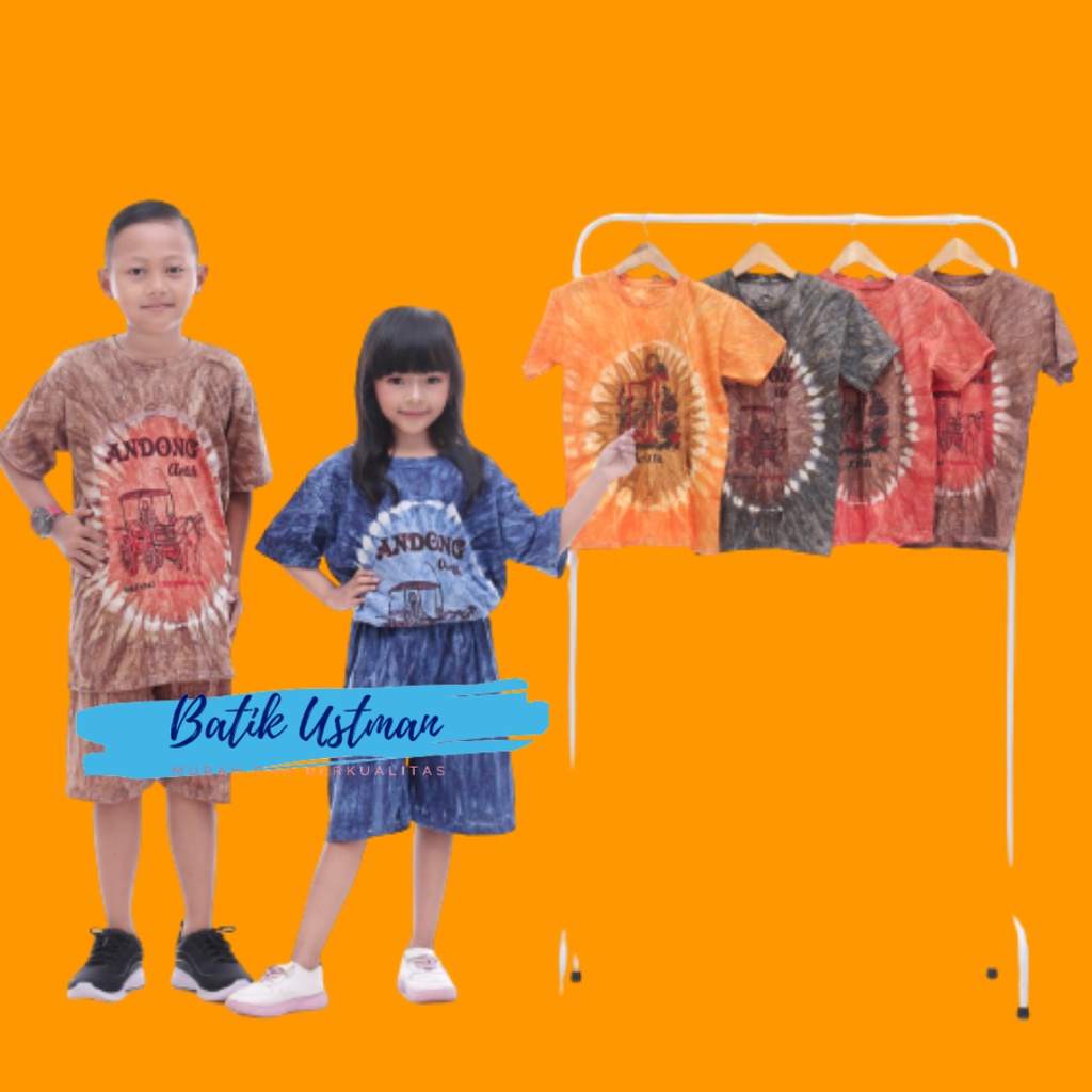 Setelan Abstrak Anak 1-11 Tahun / Setelan Anak / Setelan Barong Bali / Setelan Bali Anak / Setelan Barong Bayi / Setelan Barong / setelan anak laki laki / baju anak  / baju anak laki laki / baju setelan anak laki laki / setelan anak perempuan-Oren