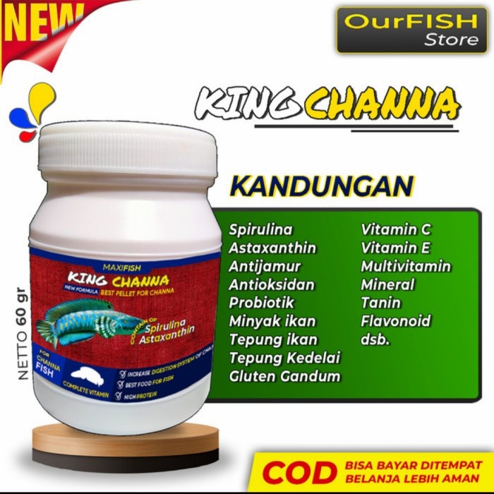 King Channa - Pelet Ikan Channa / Best Pellet For Channa