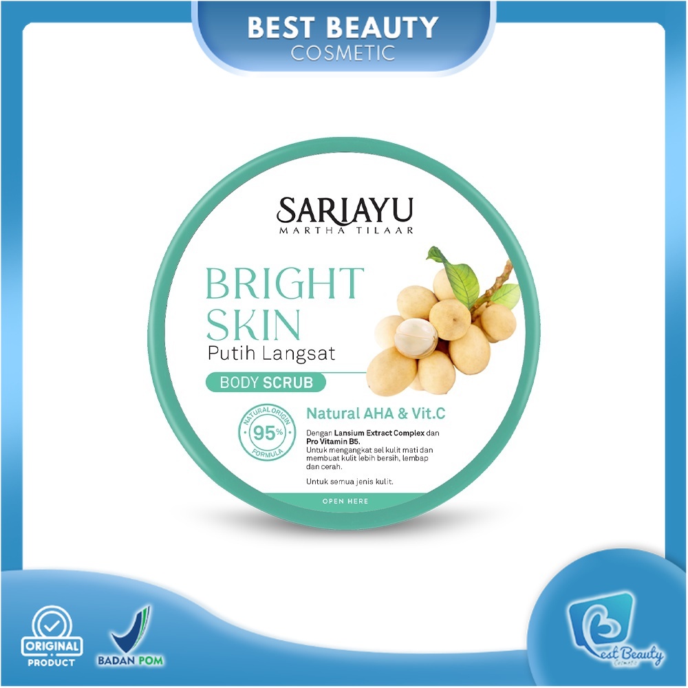 ★ BB ★ Sariayu Bright Skin Putih Langsat Body Scrub 175gr - Sari Ayu