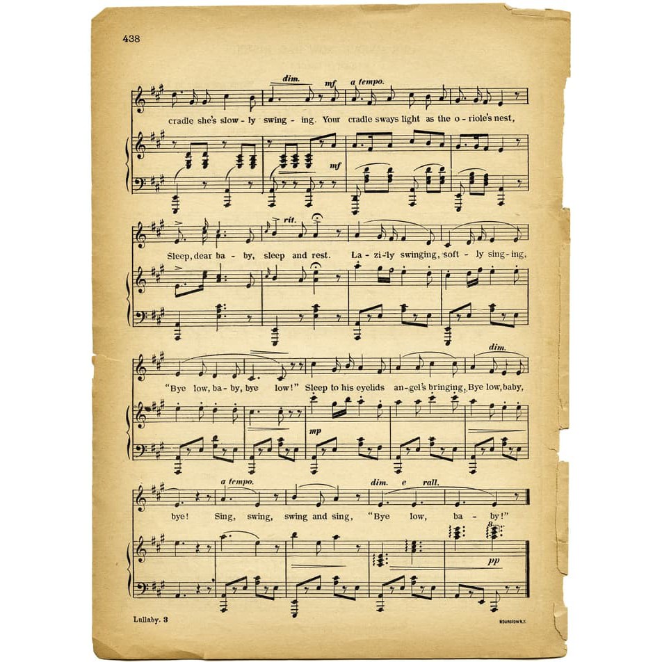 Kertas Scrapbook - Lullaby by Margaret Tuggle April 1895_ODS Design