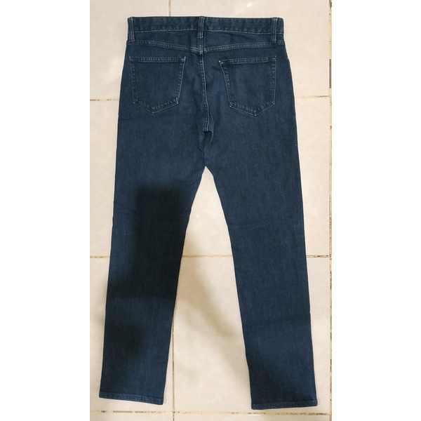 Preloved Celana Panjang Jeans Pria Uniqlo Original Navy Size 30