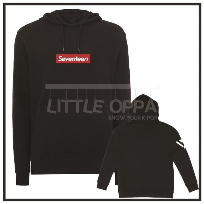 LOP686 JACKET HOODIE KPOP SEVENTEEN SUPREME STYLE BOX LOGO PREMIUM