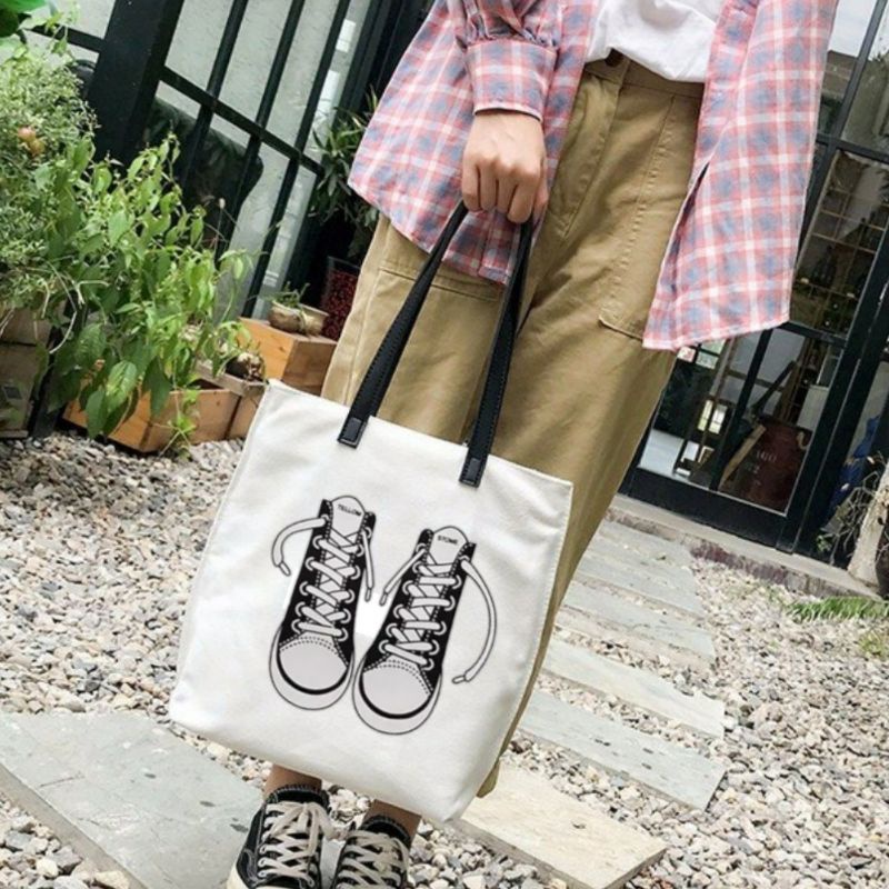 dem_sare / DS1114 Tote bag wanita Totebag Sablon Tas Fashion Wanita Tote Bag Laptop Resleting   Totebag tote Karakter Tote bag wanita custom motif