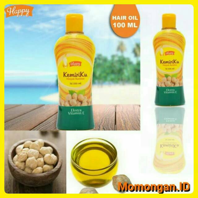 Hair Oil Happy Baby Kemiriku 100ml Minyak Kemiri Penumbuh 