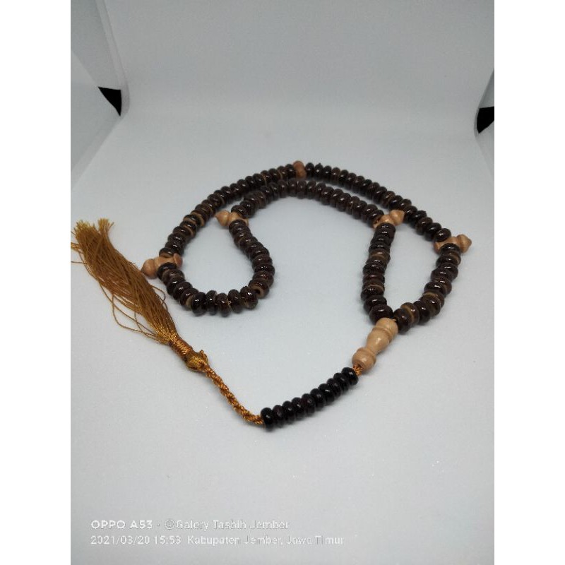 Tasbih Tijani Batok Kelapa - Tempurung Kelapa - Murah