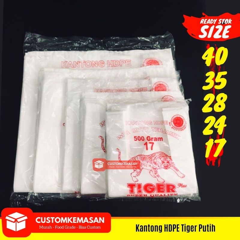 Diskon PLASTIK PUTIH / WADAH PLASTIK / KRESEK PUTIH / PLASTIK TEBAL / PLASTIK MAKANAN