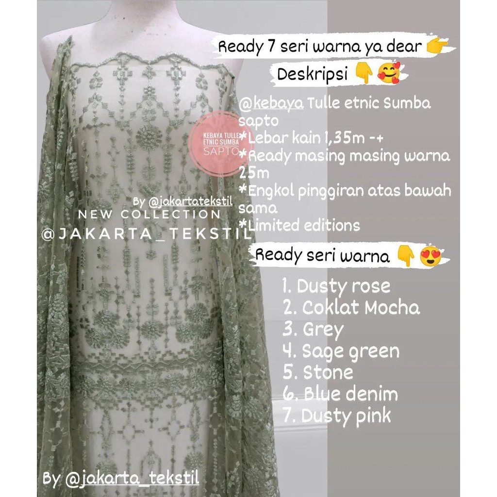 [ 21 ] KEBAYA TULLE SAPTO ETNIC SUMBA