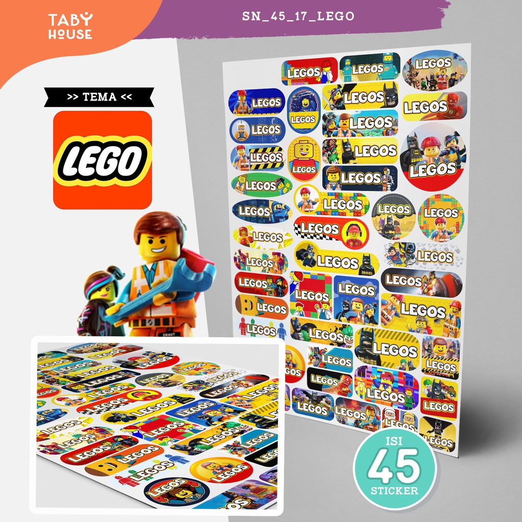 

Sticker nama game &toys -45 pcs ( LEGO, LOL, MINECRAFT, ROBLOX, SONIC ) waterproof