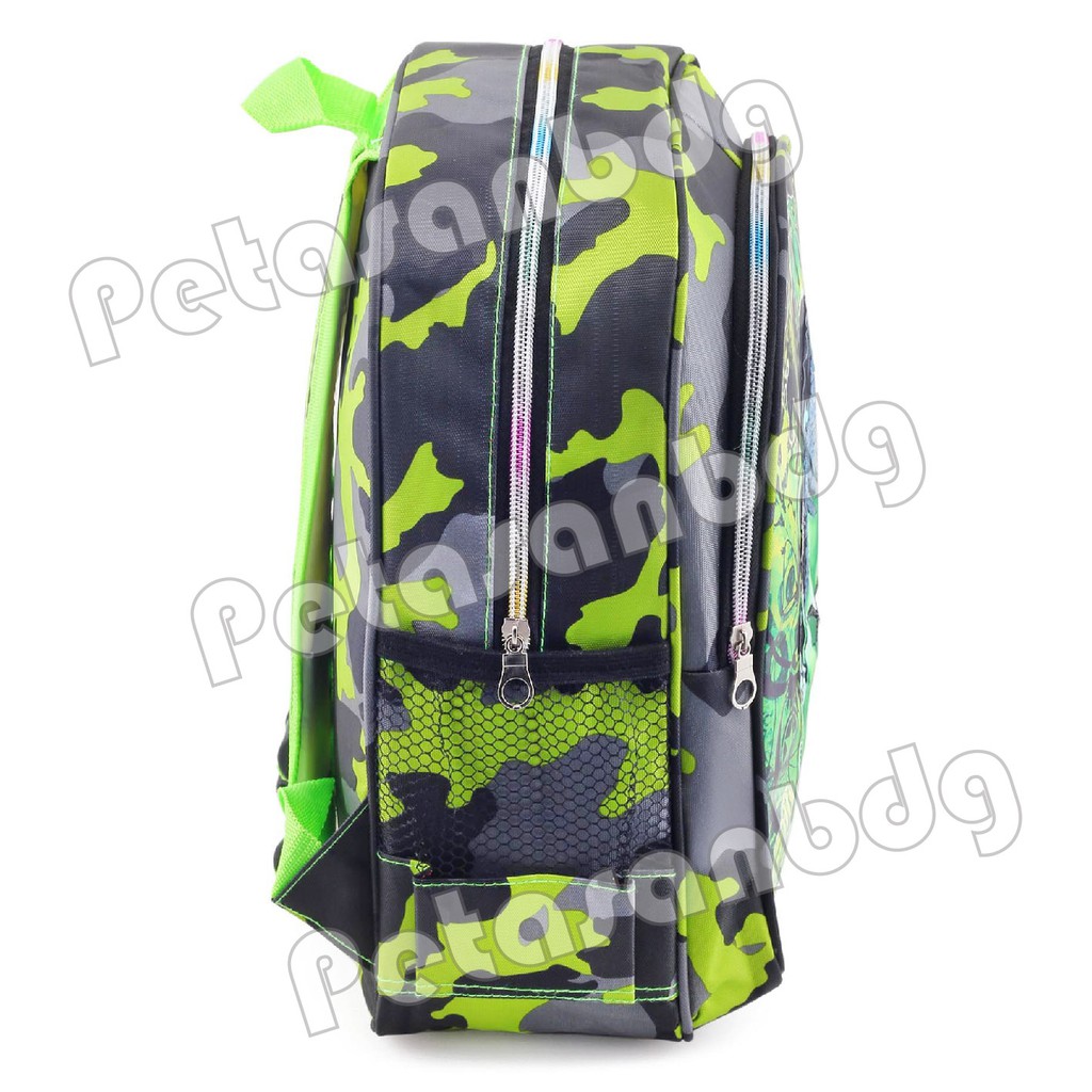 PTS - Ransel Sekolah Anak Pria Lampu Karakter THE INCREDIBLE HULK - TAS NYALA BUNYI TANPA MAINAN - EXTRA - THE DARK SIDE - RANSEL LED Sekuin