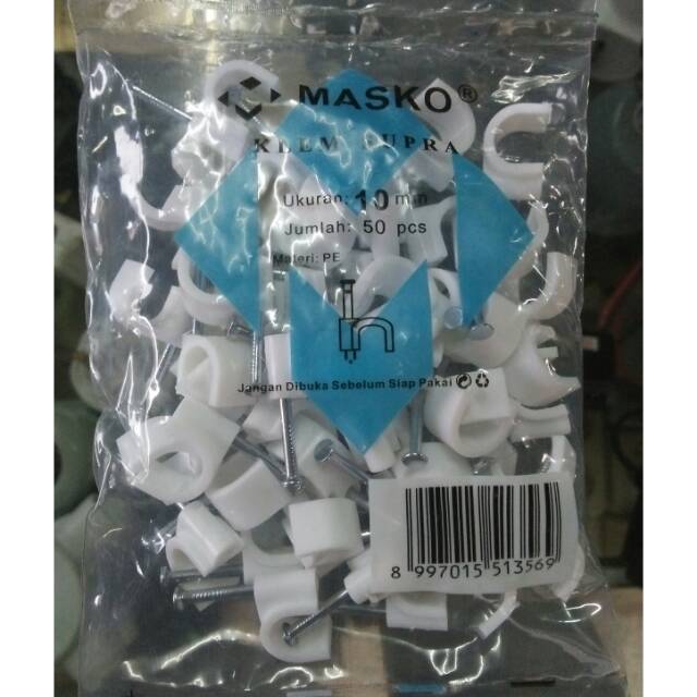 Klem Kabel 10mm + Paku Beton Asli