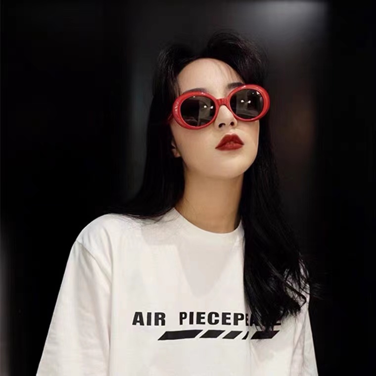 Kacamata Hitam Cewek Murah Korea Fashion Kacamata Hitam Retro Gaya  Anti Radiasi UV Wanita Sunglasses