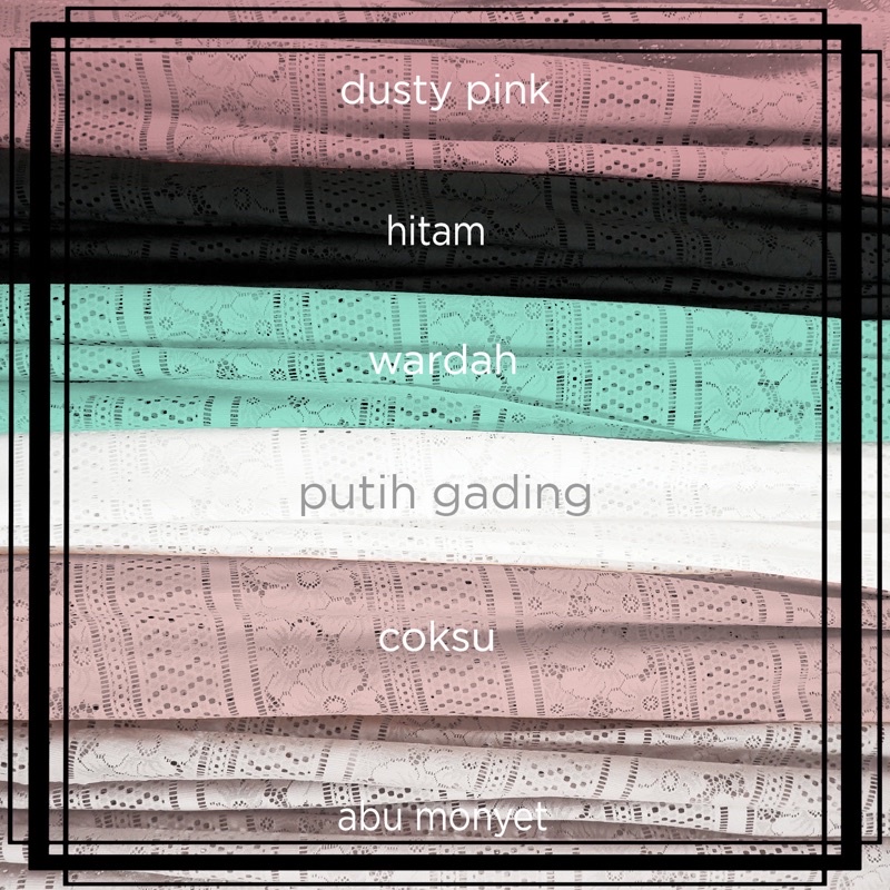 (per meter) KAIN BROKAT SALUR ORI / BRUKAT BUNGA (1)