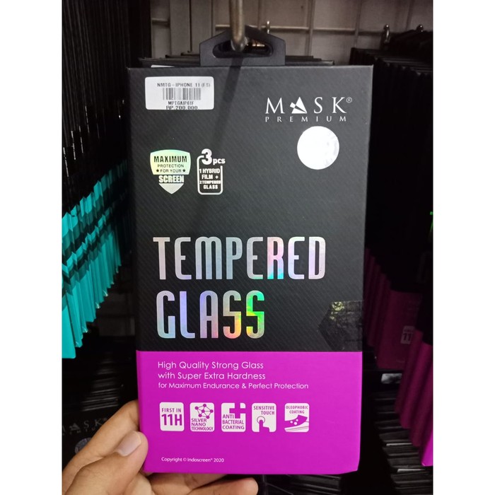 ANTI GORES / TEMPERED GLASS PREMIUM HP IPHONE 7 PLUS, 6, X/XS, 11, 11 PRO MAX ORI