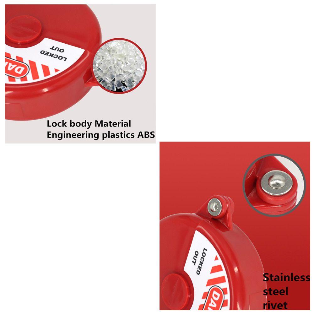 Kunci Pengaman Piringan Pengunci Klep Nanas Tangki Silinder Gas Gate Valve Lockout Botol Ball Master Lock