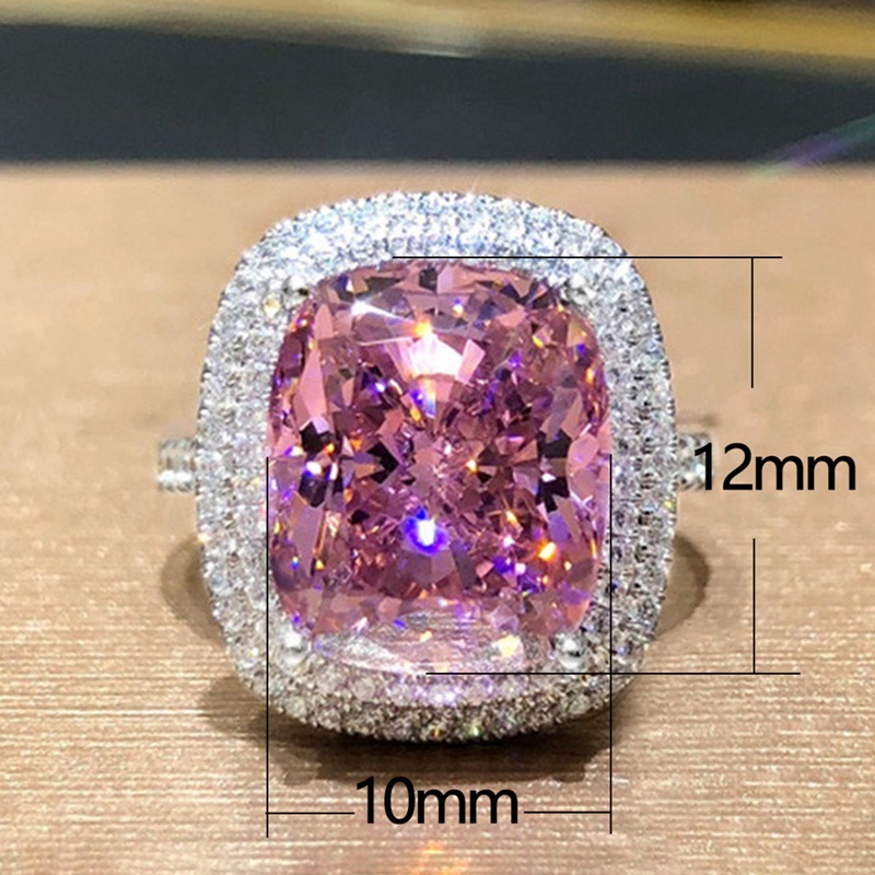 Fancyqube Fancycube Cincin Wanita Warna Pink Untuk Aksesoris Pernikahan