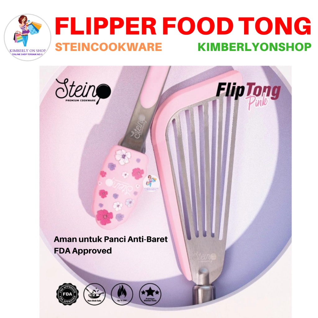 Flip Tong Stein Cookware FDA Approved Spatula Sutil &amp; Capitan