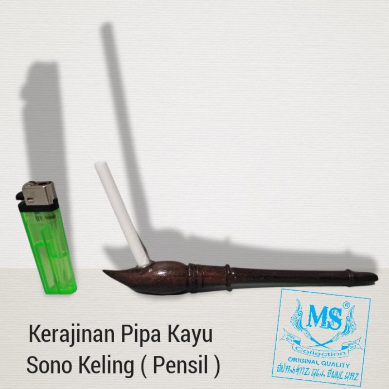 Pipa Cangklong Kerajinan Kayu Unik Pencil