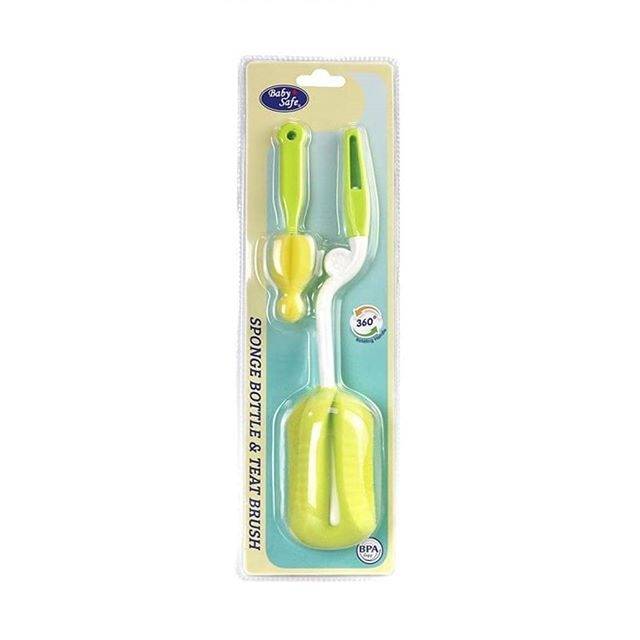 ♥BabyYank♥ BABY SAFE BABYSAFE BS368 SPONGE BRUSH/SIKAT BOTOL SUSU BABY SAFE