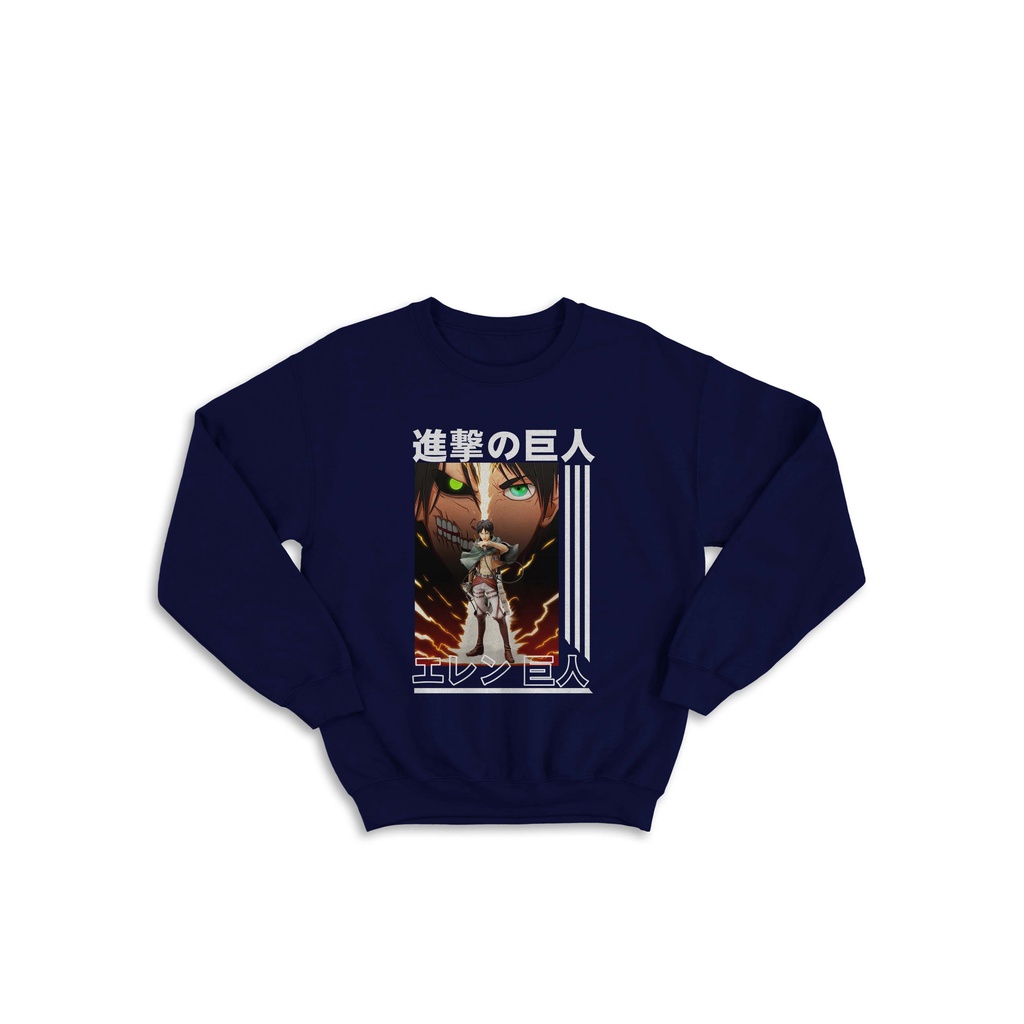 SWEATER HOODIE ANIME EREN TITAN SHINGEKY NO KYOJIN EKSLUSIVE