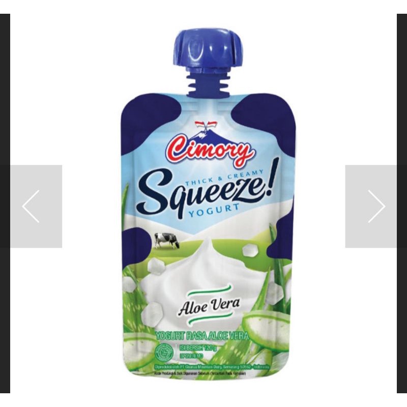 Cimory Squeeze yogurt aloevera 120gr