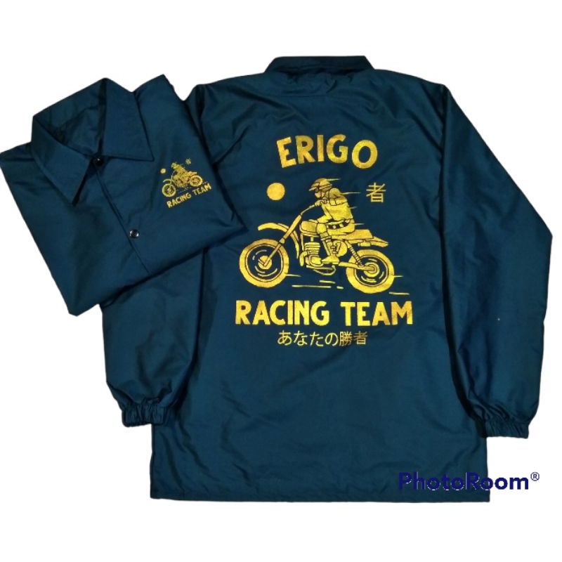 ( COD) JAKET COACH/JAKET PRIA CASUAL/jaket windbreakers-Hijau Petrol erigo