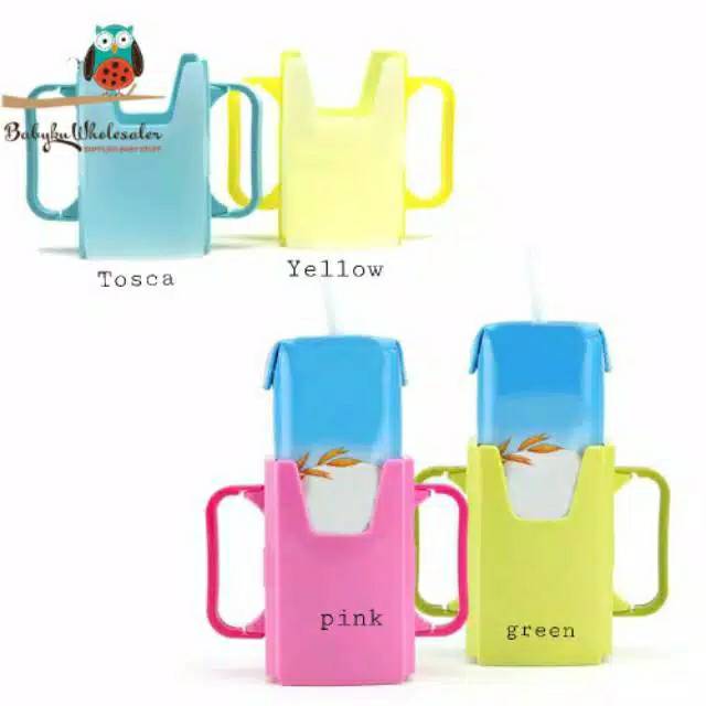 Milk juice box holder / juice drink box wadah minuman kemasan bisa dilipat