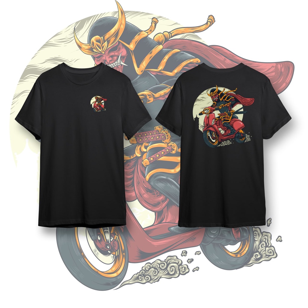 New Official - KAOS DISTRO PENDEK HITAM ONI RIDER COLOR PE 30'S KAOS GAMBAR PRINTING ATASAN PRIA T-SHIRT CASUAL SIMPLE