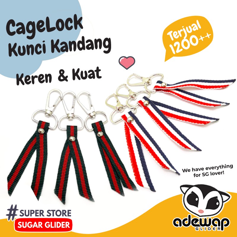 ADEWAP GLIDER Cage Lock Kunci Kandang Sugar Glider