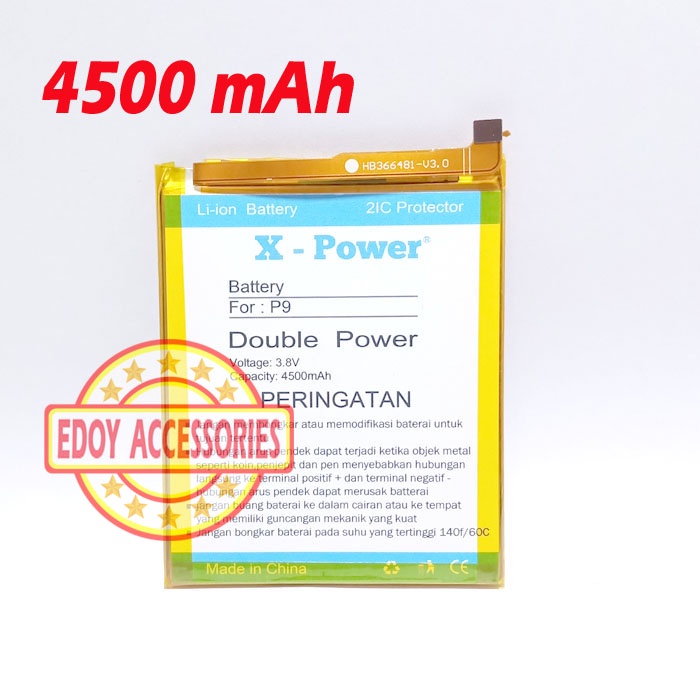 Batre Huawei P9 Leica G9 Double Power HB366481ECW Batu Baterai Battery Tanam
